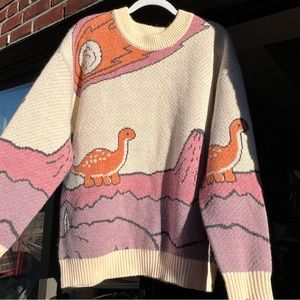 MENS XL aelfric eden little dinosaur sweater